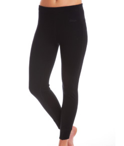 Womens Merino Wool Thermal Pants Black